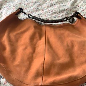 Bohol leather suede bag